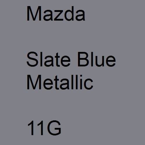 Mazda, Slate Blue Metallic, 11G.